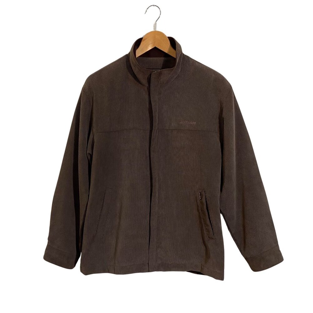 JACK TAYLOR Brown Corduroy Men’s Vintage Jacket w/ Full Zip & Collar Sz. S / 95